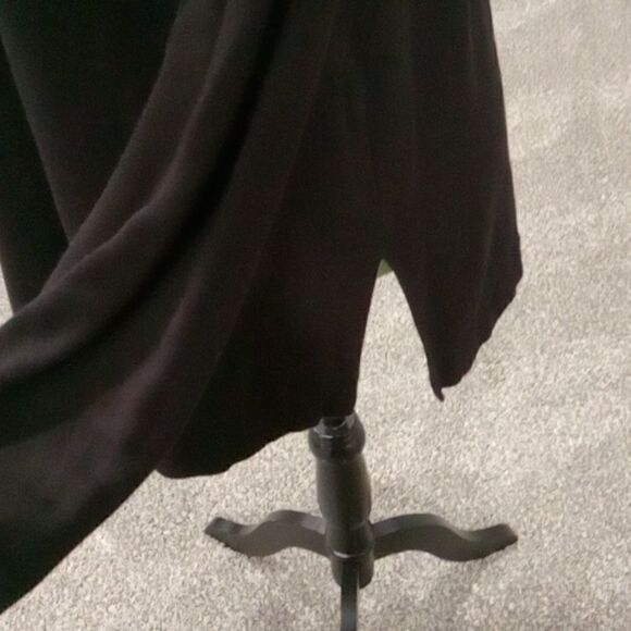 Chico's Zenergy brushed fleece black fold over bateau tunic size one - Picture 4 of 6